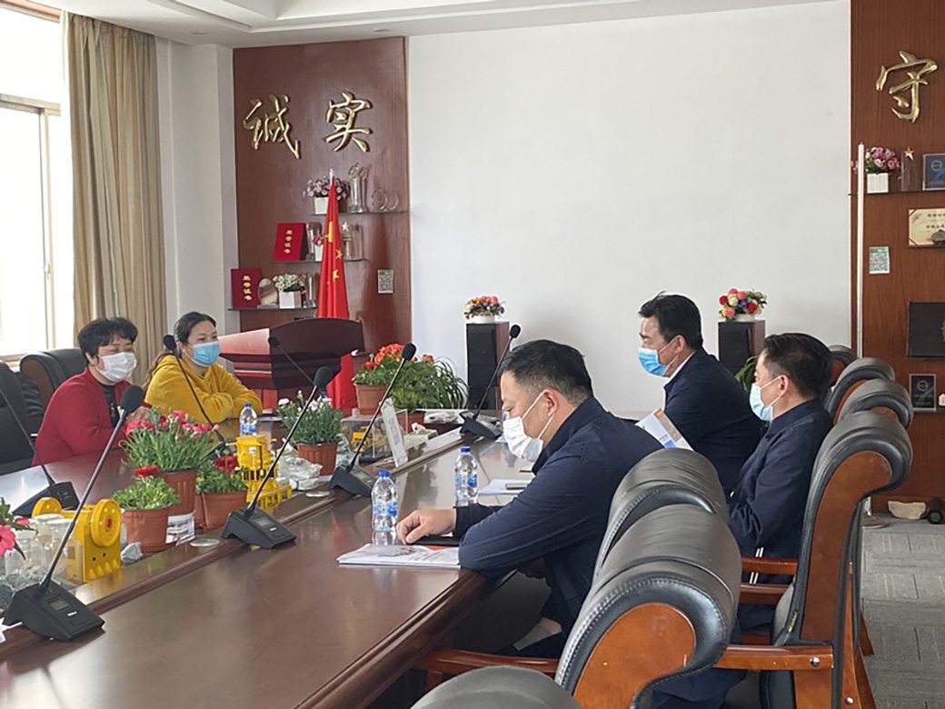 【春风送暖，战“疫”有情】奉贤区奉城镇领导莅临东蒙，慰问公司疫情防控一线职工