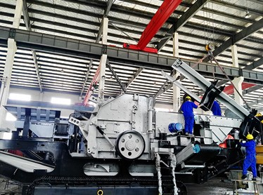 湖北襄阳时产80-100吨建筑垃圾再利用生产线