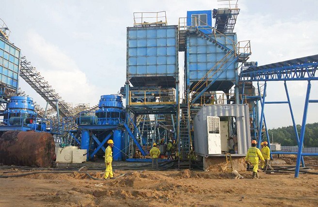 越南时产800吨辉绿岩破碎生产线客户案例